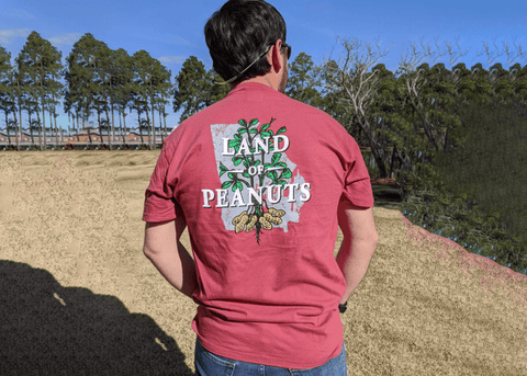 Georgia Peanuts "Land of Peanuts" Merlot T-shirt