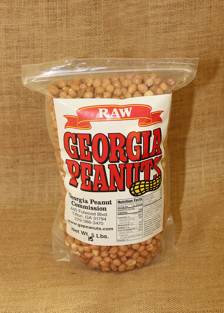 5 lb. Bag of Raw, Shelled Peanuts Peanut Commission
