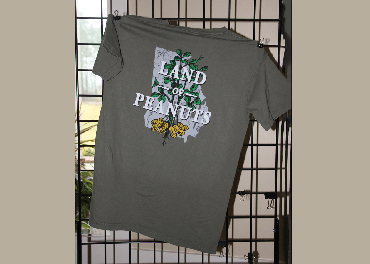 Peanuts "Land of Peanuts" Sage Tshirt Peanut Commission